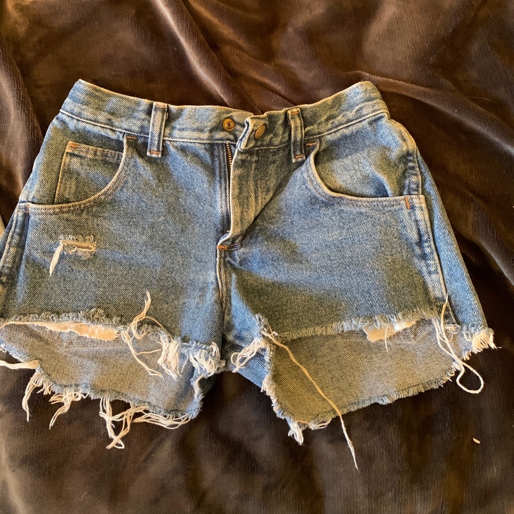 thrifted shorts! made by me
